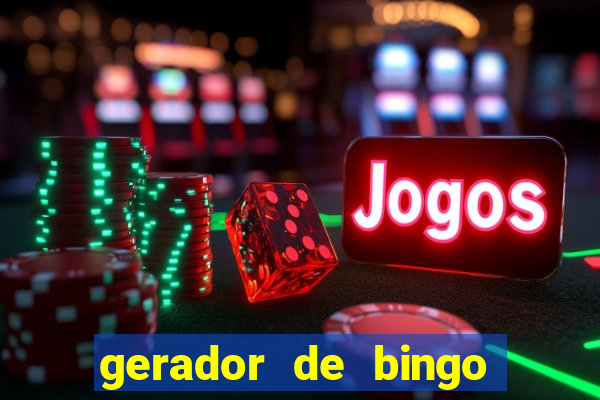 gerador de bingo de palavras